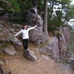 Kimiko at the lookout point