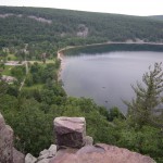 At the top of the Balanced Rock trail. View of the South Shore