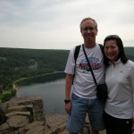 Kimiko and me at the top of the trail