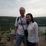 Kimiko and me at the top of the trail