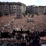 President Kennedy speaks to the people of Berlin